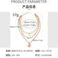 Elizabeth retro coin multi-layer necklace temperament all-match pearl embossed long sweater chain