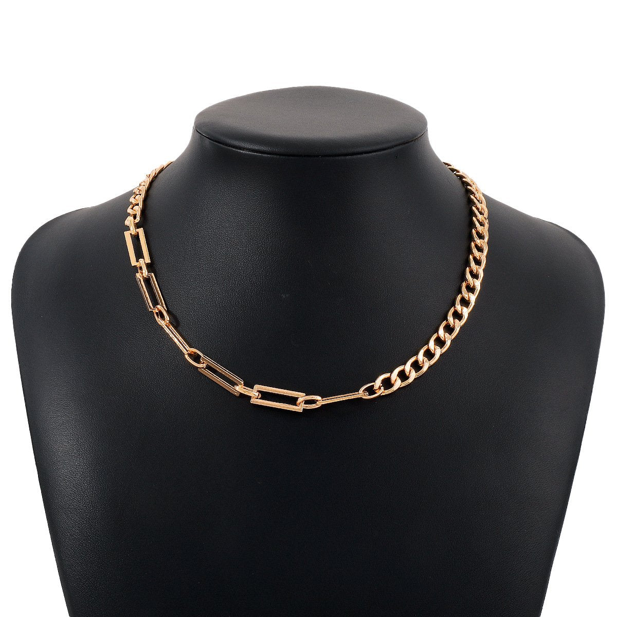 N1149 Simple and niche single-layer necklace chain splicing indifferent necklace retro trendy necklace for women