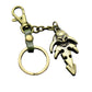 Reaper Skull Alloy Pendant Leather Keychain Retro Key Ring Pendant Jewelry