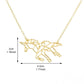 Jewelry, Fashion Pegasus Pendant Necklace Simple Hollow Horse Clavicle Chain, Explosive Style