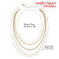 Jewelry Hip Hop Simple Metal Snake Bone Chain Necklace Retro Versatile Geometric Thin Chain Necklace