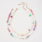N9149 Bohemia Pearl Necklace Geometric Soft Pottery Star Necklace Fashion Temperament Double Layer Necklace