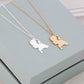 Trend Jewelry Holland Map Necklace Pendant Electroplated Gold Silver Simple Necklace