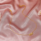 Knotted love necklace cold and simple 8-character heart-shaped cross clavicle chain ins niche design jewelry