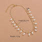 Accessories Boho Pearl Necklace Fashion Rhinestone Clavicle Chain Women Jewelry
