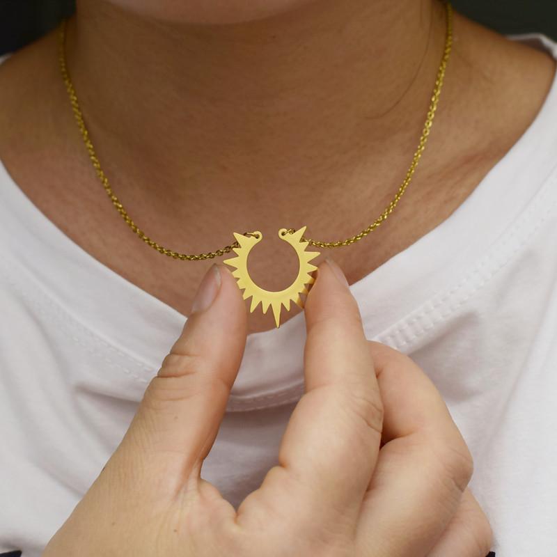 accessories sunflower necklace female sunflower pendant ins jewelry