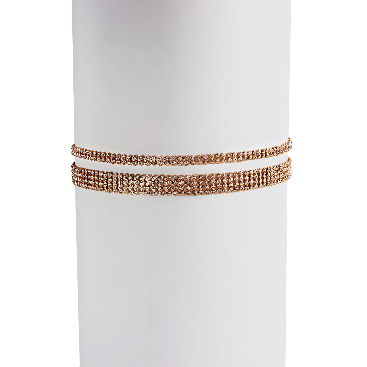 Explosive sexy adjustable glass diamond leg chain leg ring hot girl double layer full diamond leg body chain