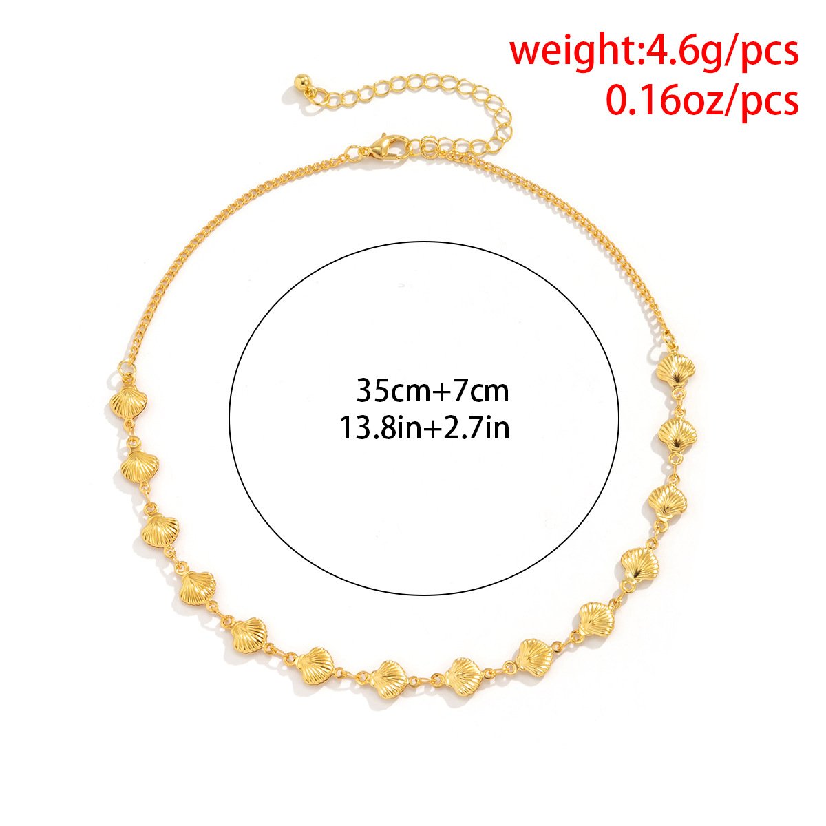 Jewelry simple alloy scallop chain waist chain feminine single-layer sexy three-dimensional body chain