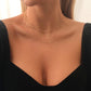 N8257 Necklace Retro Hong Kong Simple Double Layer Clavicle Chain Geometric Chain Bead Necklace