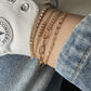 A153 Frosty Accessories Claw Chain Small Bead Stitching Chain Retro Anklet Simple Geometric Foot Decoration