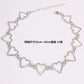 Necklace Jewelry Retro Alloy Hollow Peach Heart Necklace Necklace Personality Simple Necklace Clavicle Chain Female