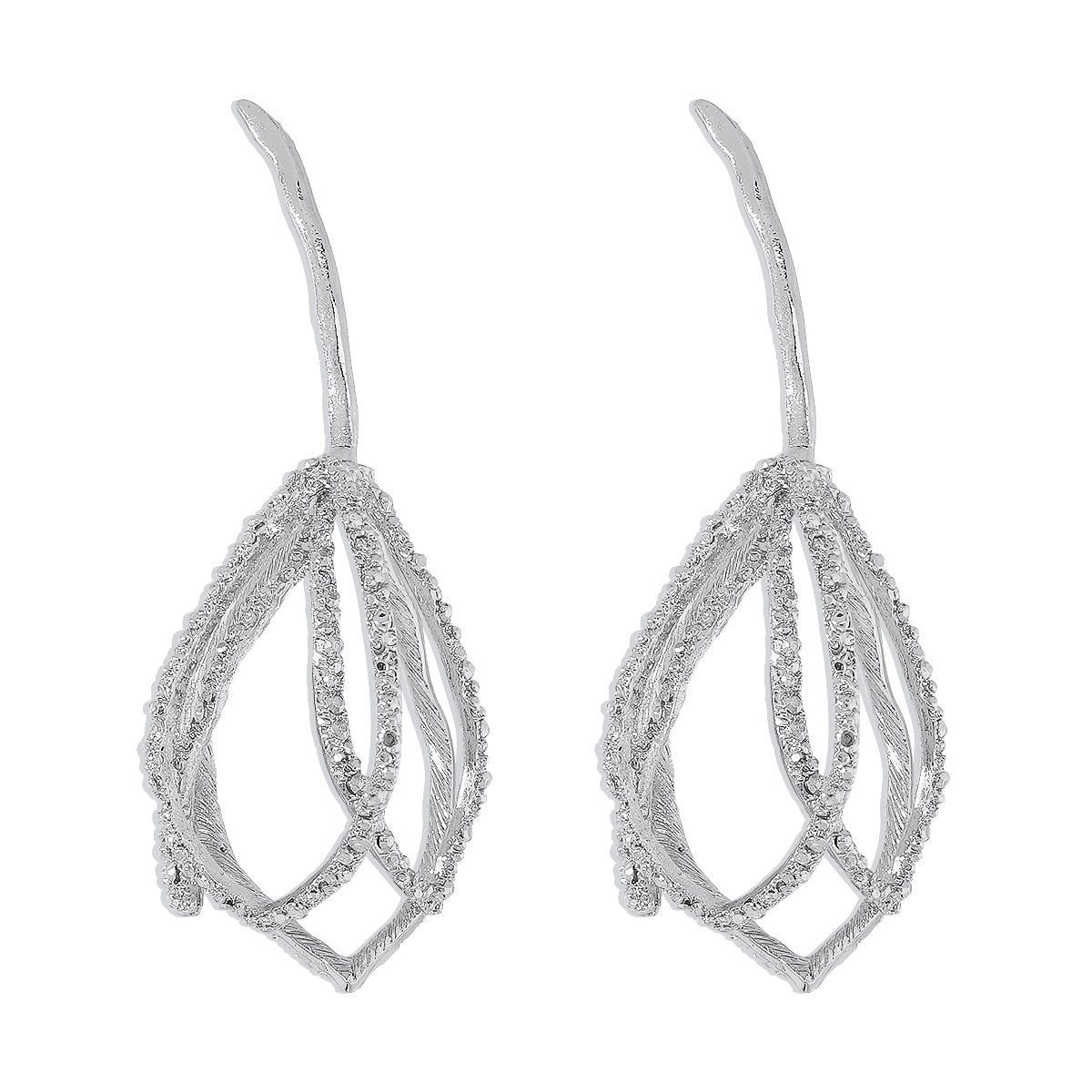 1853 Jewelry Three-dimensional Geometry Tulip Metal Earrings Exaggerated Simple Fashionable Personality Earrings