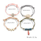 Accessories Peach Heart Leaf Tassel Bracelet Trendy Beaded Wax Thread Braided Bracelet Set