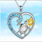 Explosive style women's love sea turtle necklace two-color animal creative sea turtle beach pendant necklace jewelry