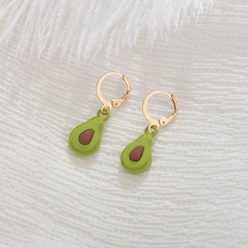 Accessories Fashion Rubber Lacquer Fruit Earrings Cute Carrot Watermelon Strawberry Earrings