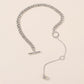 N795 Punk Pendant Clavicle Chain Metal Texture Exaggerated Trendy Necklace Necklace