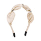 F4257 French baroque fashion headband Xiaoxiang wide edge imitation pearl fold fabric sweet headband