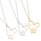 Explosive Cartoon Animation Paradise Castle Mickey Head Necklace Hollow Mickey Pendant