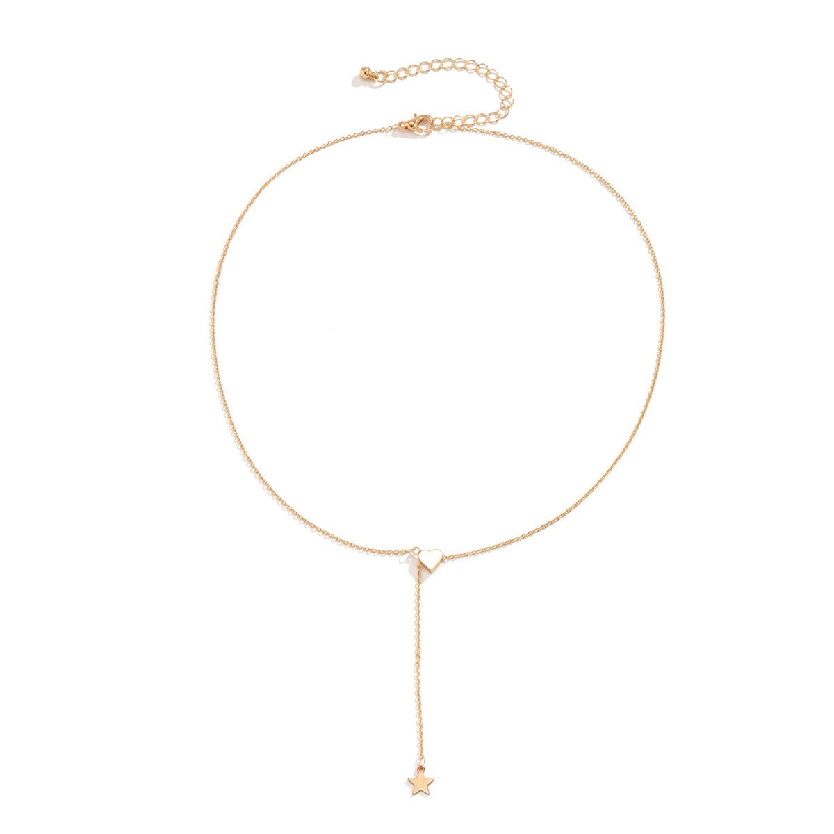 Jewelry Simple Thin Chain Star Pendant Tassel Ring Femininity Peach Heart Long Hand Jewelry