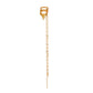 ins simple elf ear clip without ear hole fashion temperament niche design long chain tassel ear bone clip