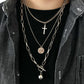 Hip-hop multi-layered cross necklace retro beauty head collarbone chain sweater chain accessories cool and handsome hipster pendant