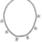 Tide brand hip-hop large shiny zircon butterfly pendant necklace female INS same style insect necklace jewelry