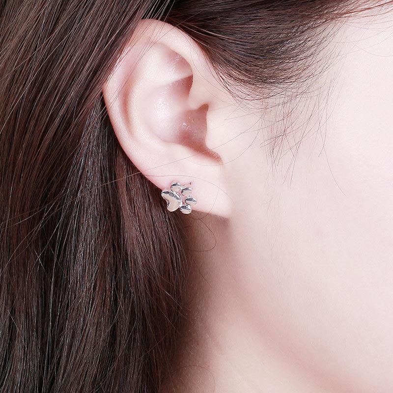 Popular Earrings Simple Stud Earrings Fashion Animal Foot Stud Earrings