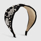 F4228 Baroque retro wide-brimmed headband female pearl rhinestone exaggerated palace party dinner headband