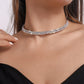 N134 Necklace Hong Kong Claw Chain Row Diamond Geometric Elegant Necklace Temperament Creative Fashion Necklace
