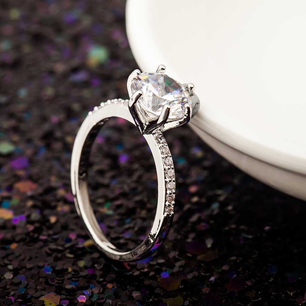 Jewelry Fashion Zircon Vintage Ring Creative Zircon Classic Ladies Wedding Ring Ring