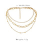 Ins popular fashion Hong Kong choker necklace simple metallic temperament pearl versatile multi-layer necklace female
