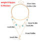 Jewelry trendy multi-layer natural turquoise crescent pendant necklace female ins hot girl necklace