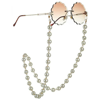 Explosive product full of pearl beaded glasses chain sunglasses glasses fixed lanyard fashion mask hanging chain