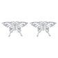 E1895 Personality Hollow Sweet Butterfly Earrings Niche Metal Cold Creative Geometric Earrings Women