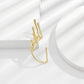 Jewelry Fashion Design Sense Irregular Water Drop Earrings Female Metal Versatile Geometric Earrings Earrings