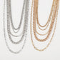 N1233 exaggerated multi-layered necklace hip-hop sweet cool personality niche collarbone necklace female
