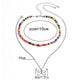 Fashion Jewelry Personality Simple Rice Bead Set Necklace Autumn Alloy Butterfly Necklace Female