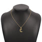 N9125 Sun Moon Pendant Necklace Niche Ladies Fashion Necklace Hong Kong Light Luxury Simple Clavicle Chain