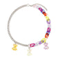 Personalized color smiley bear necklace for men and women fashion hip-hop couple pendant retro jewelry necklace