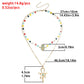 Jewelry trend double-layer color crystal stone cross necklace female niche high-end necklace light luxury