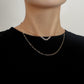 Jewelry Fashion Double Layer Necklace Sweater Chain Women's Trendy Cool Indifferent Niche Versatile Design Sense Necklace