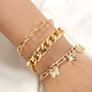 Simple Chain Bracelet Fashion Mix and Match Butterfly Bracelet Hand Decoration Stacking Combination