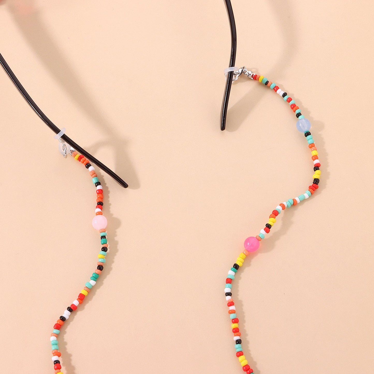 Jewelry Fashion Candy Color Round Beads Beads Glasses Chain Women's Versatile Multi-purpose Non-slip Anti-lost Lanyard