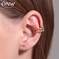 Retro diamond-studded snake-shaped ear clips without ear holes ins fashion personality simple c-shaped ear bone clip versatile earrings