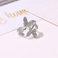 Fashion Jewelry Temperament Full Diamond Four Butterfly Ring Net Red Light Luxury Index Finger Open Ring