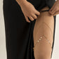 Jewelry Sexy Beach Imitation Pearl Body Chain Simple Sexy Star Rhinestone Tassel Thigh Chain