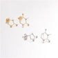 Xueba literature and art students chemical molecule earrings popular earrings