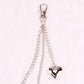 Punk Metal Peach Heart Waist Chain Versatile Heart Pendant Waist Chain Hip Hop Ladies Personalized Double Pants Chain