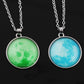 Harajuku Universe Fantasy Starry Sky Time Gemstone Luminous Necklace Personality Luminous Pendant Jewelry