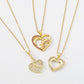 ZN161TikTok Light Luxury Geometric Niche Love Necklace Hollow Micro-inlaid Irregular Necklace